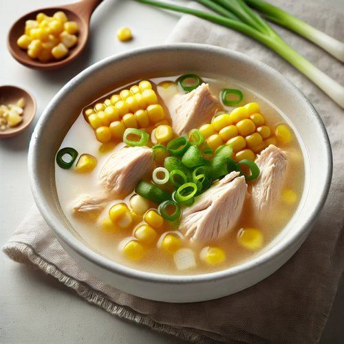 Chinesische Hühnersuppe mit Mais