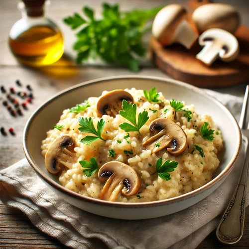 Cremiges Pilzrisotto