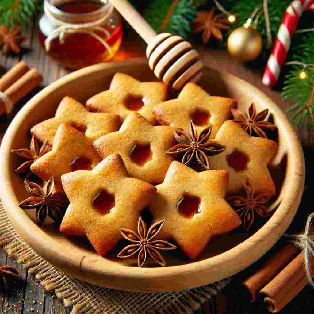 Knusprige Lebkuchenplätzchen mit Honig