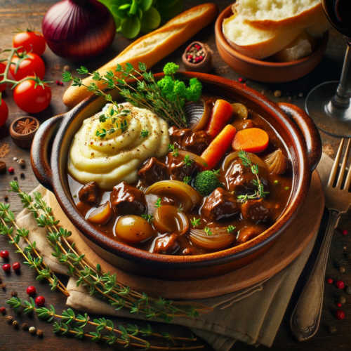 Rindfleisch Bourguignon