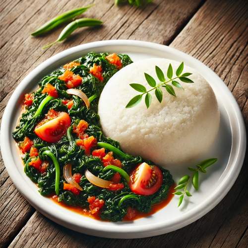 Ugali mit Sukuma Wiki