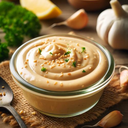 Vegane Tahini-Knoblauchsauce