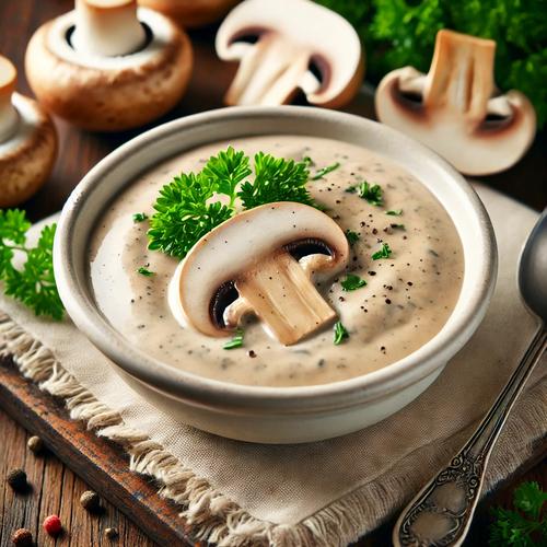 Vegetarische Champignon-Sahnesauce