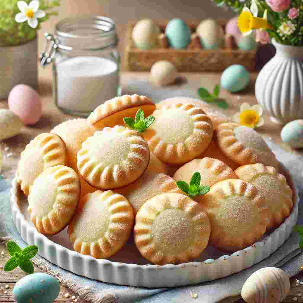 Zarte Eierlikörplätzchen mit Vanillezucker