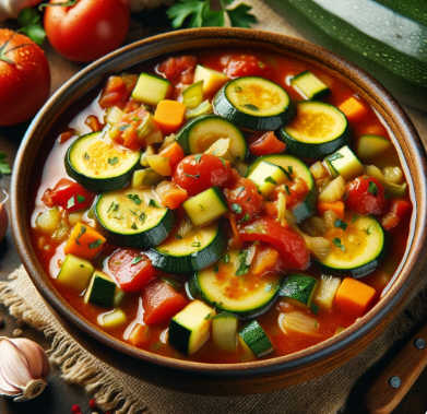 Zucchini-Tomaten-Eintopf